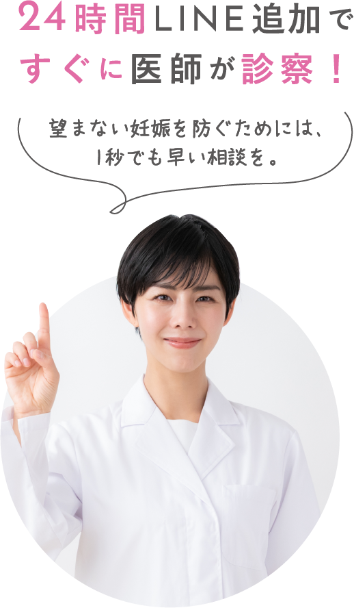 24時間LINE追加ですぐに医師が診察！